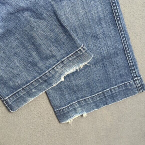 Ariat Jeans Women's 26R Blue Trouser Mid Rise Stretch Outseam Ella Wide Leg - Picture 4 of 13